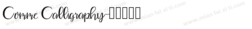 Comme Calligraphy字体转换